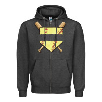 Charcoal Heather custom baseball Zipper Hoodie - MaliasSmallBusiness