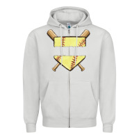 Dove Grey custom baseball Zipper Hoodie - MaliasSmallBusiness