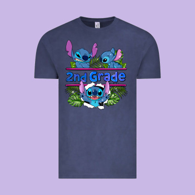 Preview Flower Stitch 2nd Grade Vintage Tee Designed By Adodesignshop