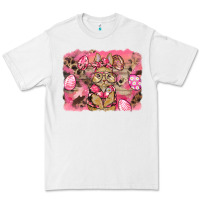 White pink camouflage bunny background Premium Tee - BarkalooDesign