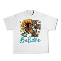 Lunar Rock believe leopard cross sunflower butterfly Urban Heavy Tee - JahusDesignShop