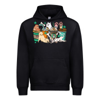 Black Dog coffee cups Urban Hoodie - HowdyJamesFarm