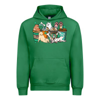 Emerald Dog coffee cups Urban Hoodie - HowdyJamesFarm