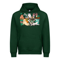 Foreset Green Dog coffee cups Urban Hoodie - HowdyJamesFarm