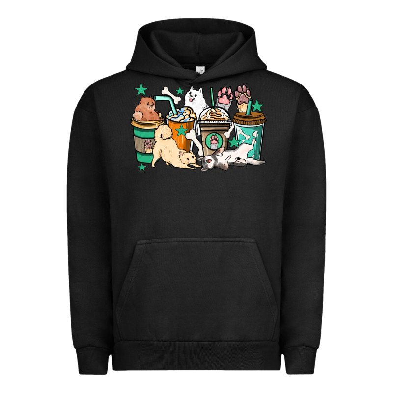 Dog Coffee Cups Urban Hoodie by HowdyJamesFarm | Teevron