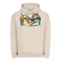 Pigment French Oak Dog coffee cups Urban Hoodie - HowdyJamesFarm