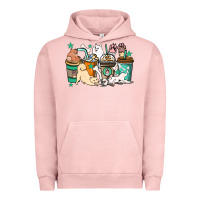 Pigment Salmon Dog coffee cups Urban Hoodie - HowdyJamesFarm