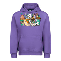 Tulip Dog coffee cups Urban Hoodie - HowdyJamesFarm