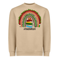 Mushroom Christmas Teacherlife rainbow Heavyweight Sweatshirt - JahusDesignShop