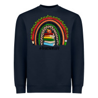 Navy Christmas Teacherlife rainbow Heavyweight Sweatshirt - JahusDesignShop