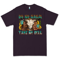 Plum do no harm take no bull western Premium Tee - texasbilliewilder