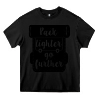 Black pack lighter go further Heavy Core Tee - Unal Design