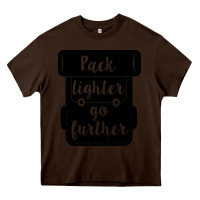 Chocolate Brown pack lighter go further Heavy Core Tee - Unal Design