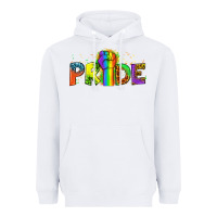 White Western Pride Heavyweight Hoodie - BundleAndBundleShop