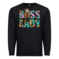 Black Boss Lady Premium Sweatshirt - BundleAndBundleShop