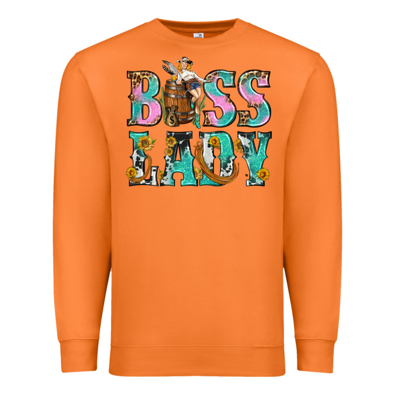 Boss Lady Premium Sweatshirt by BundleAndBundleShop | Teevron