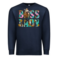 Navy Boss Lady Premium Sweatshirt - BundleAndBundleShop
