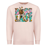 Pale Pink Boss Lady Premium Sweatshirt - BundleAndBundleShop