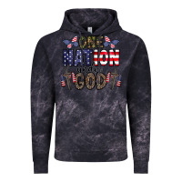 Cloud Black one nation under god Vintage Hoodie - CowhideDigitalArt