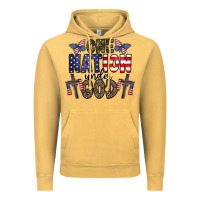 Vintage Mustard one nation under god Vintage Hoodie - CowhideDigitalArt