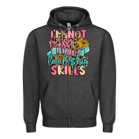 Charcoal Heather i'm not bossy i just have leadership skills Zipper Hoodie - MaliasSmallBusiness