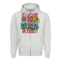 Dove Grey i'm not bossy i just have leadership skills Zipper Hoodie - MaliasSmallBusiness