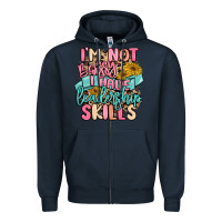 Navy i'm not bossy i just have leadership skills Zipper Hoodie - MaliasSmallBusiness
