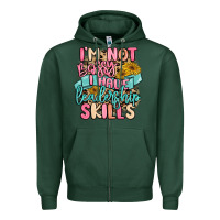 Sports Green i'm not bossy i just have leadership skills Zipper Hoodie - MaliasSmallBusiness