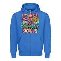 True Royal i'm not bossy i just have leadership skills Zipper Hoodie - MaliasSmallBusiness