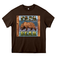 Chocolate Brown papar bear Heavy Core Tee - Artiststas