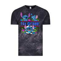 Cloud Black preview flower stitch 1st grade Vintage Tee - AdoDesignShop