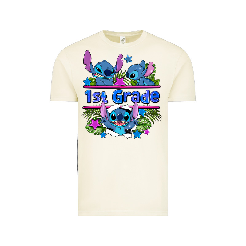Preview Flower Stitch 1st Grade Vintage Tee by AdoDesignShop | Teevron