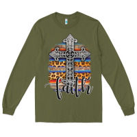 Army Green western faith Long Sleeve Tee - AdoDesignShop