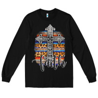 Black western faith Long Sleeve Tee - AdoDesignShop