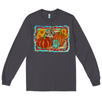 Smoke pumpkin sunflower Long Sleeve Tee - AdoDesignShop