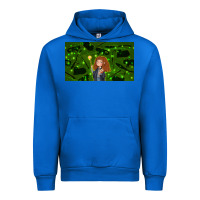 Cobalt wizard girl and cat Urban Hoodie - TumblerDesignByShophia