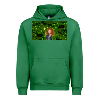 Emerald wizard girl and cat Urban Hoodie - TumblerDesignByShophia