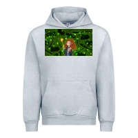 Heather Grey wizard girl and cat Urban Hoodie - TumblerDesignByShophia