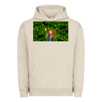 Pigment French Oak wizard girl and cat Urban Hoodie - TumblerDesignByShophia