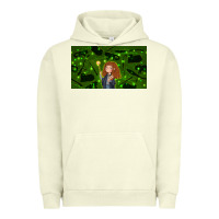 Pigment Pistachio wizard girl and cat Urban Hoodie - TumblerDesignByShophia