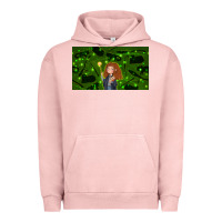 Pigment Salmon wizard girl and cat Urban Hoodie - TumblerDesignByShophia