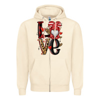Sandshell love gnome Zipper Hoodie - MaliasSmallBusiness