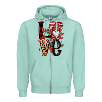 Seafoam love gnome Zipper Hoodie - MaliasSmallBusiness
