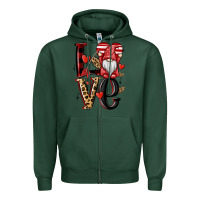 Sports Green love gnome Zipper Hoodie - MaliasSmallBusiness