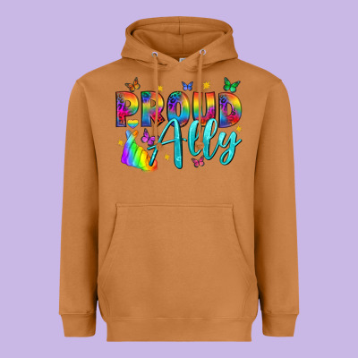 Western Proud Ally Heavyweight Hoodie Designed By Bundleandbundleshop