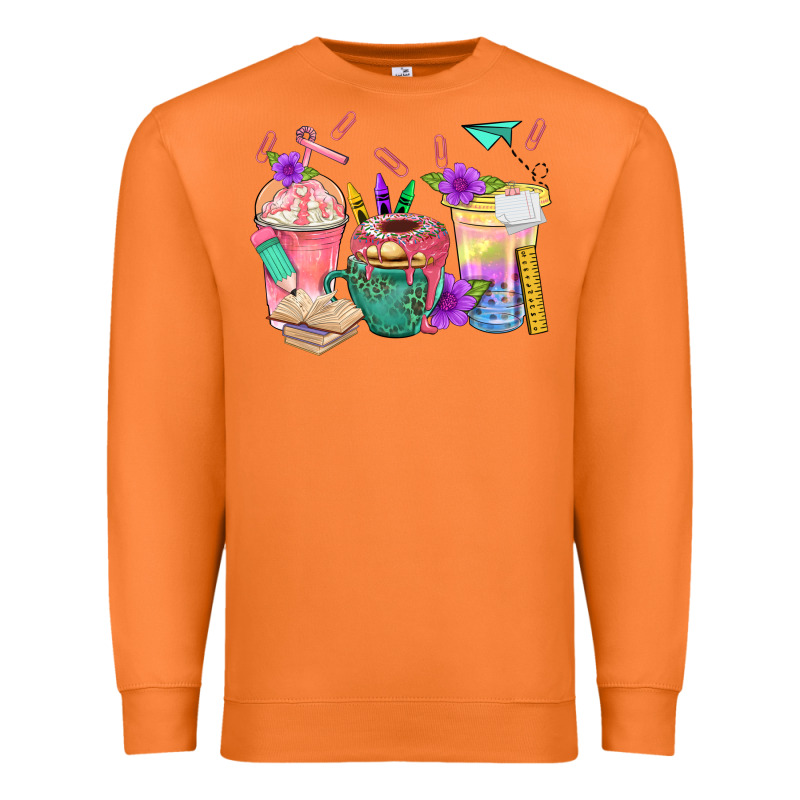 School Girl Coffee Cup Bbs Premium Sweatshirt by BundleAndBundleShop | Teevron