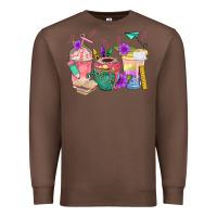 Chestnut School Girl Coffee Cup Bbs Premium Sweatshirt - BundleAndBundleShop