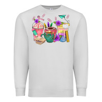 Dove Grey School Girl Coffee Cup Bbs Premium Sweatshirt - BundleAndBundleShop