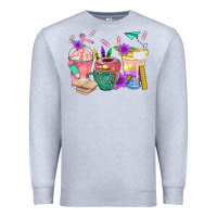 Heather Grey School Girl Coffee Cup Bbs Premium Sweatshirt - BundleAndBundleShop