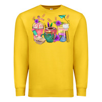 Lemon School Girl Coffee Cup Bbs Premium Sweatshirt - BundleAndBundleShop